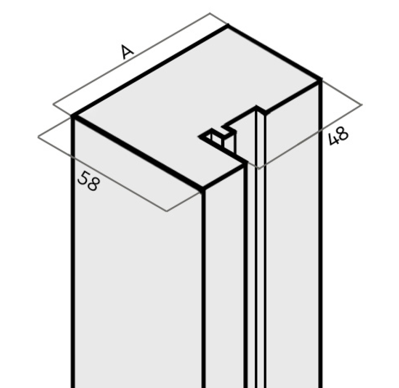 1 vantail - Gâche 1 point